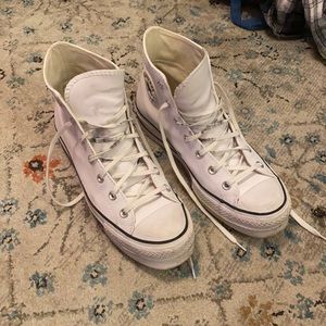 Leather Platform Converse
